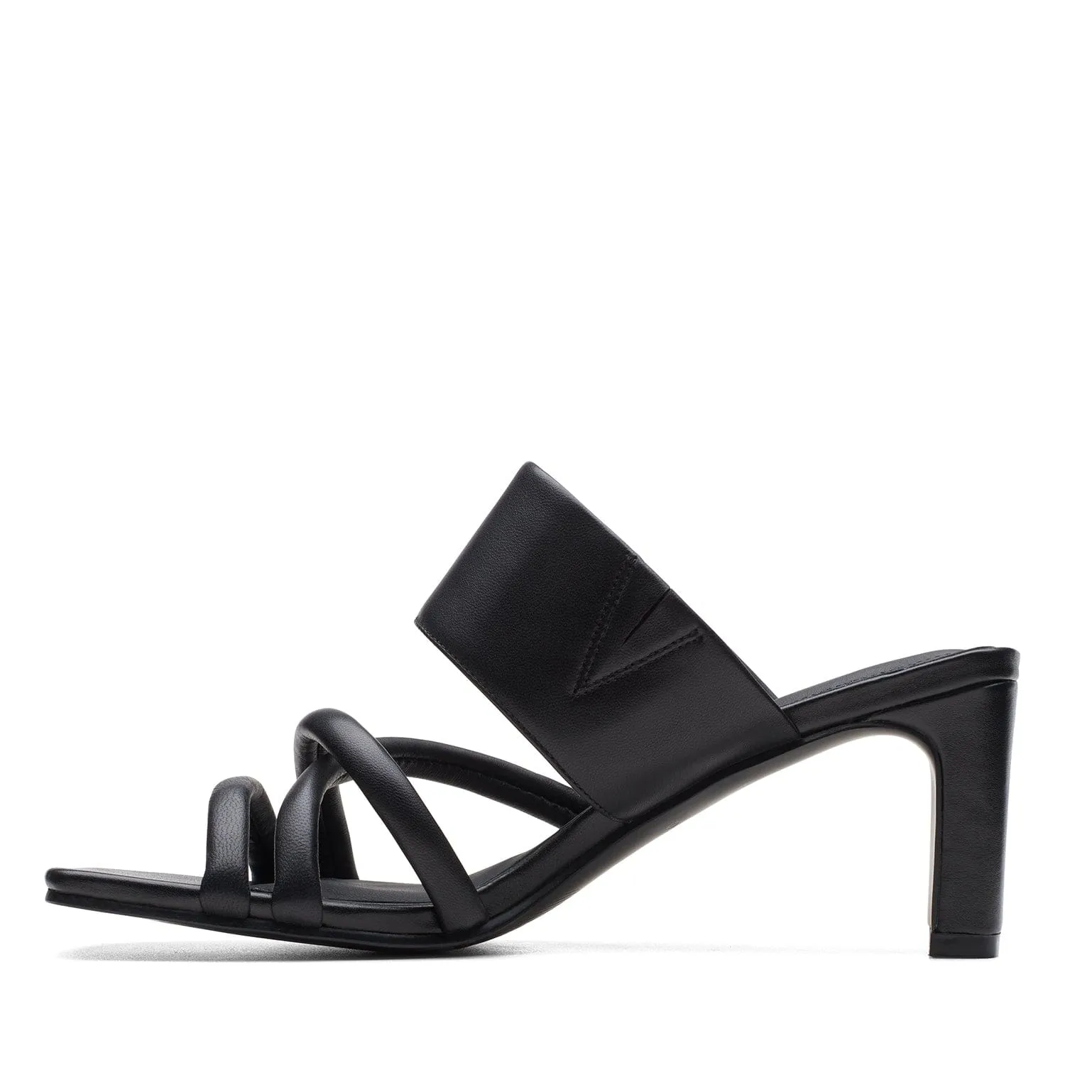 Clarks Seren65 Mule - Sandals - Black Leather - 261710524 - D Width (Standard Fit)