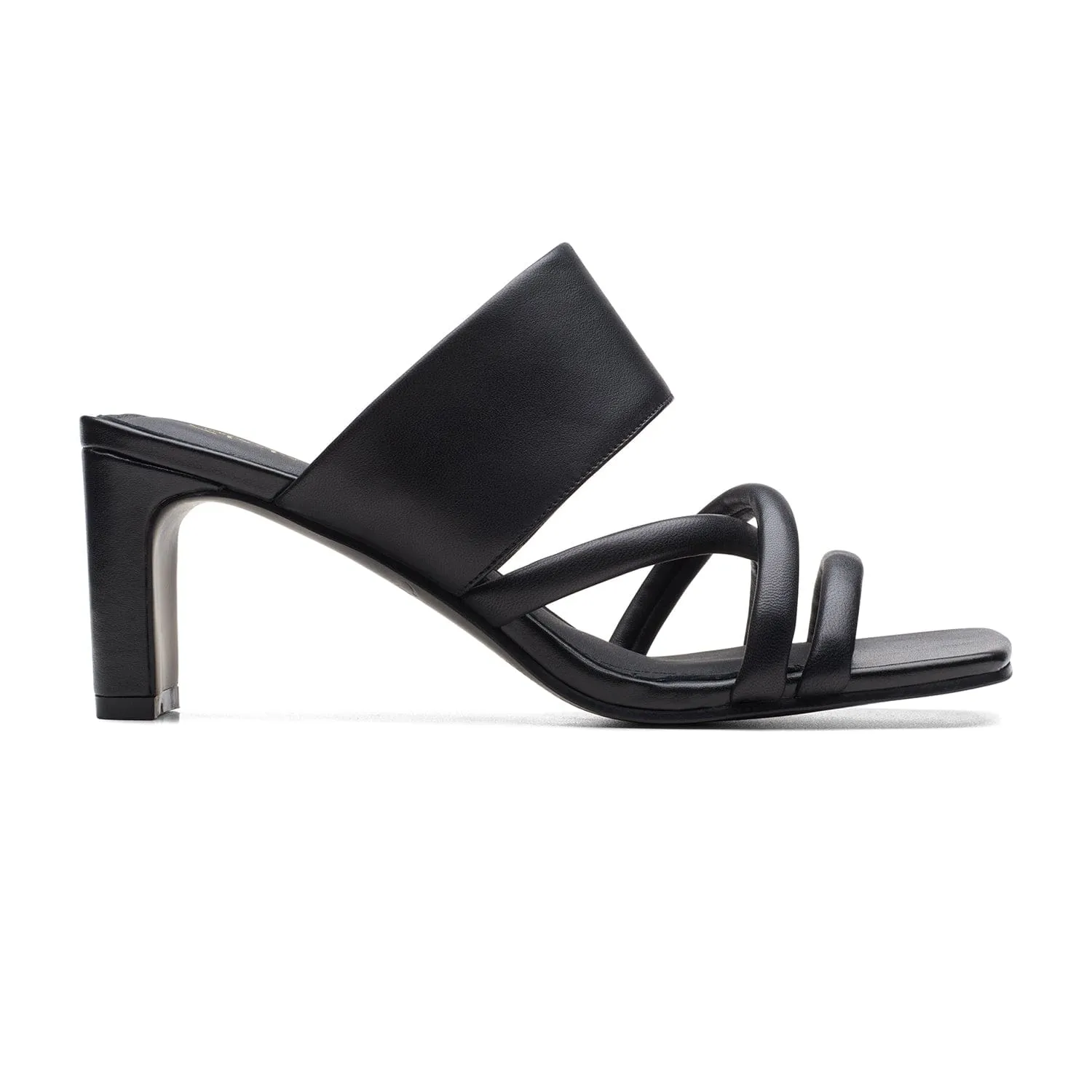Clarks Seren65 Mule - Sandals - Black Leather - 261710524 - D Width (Standard Fit)