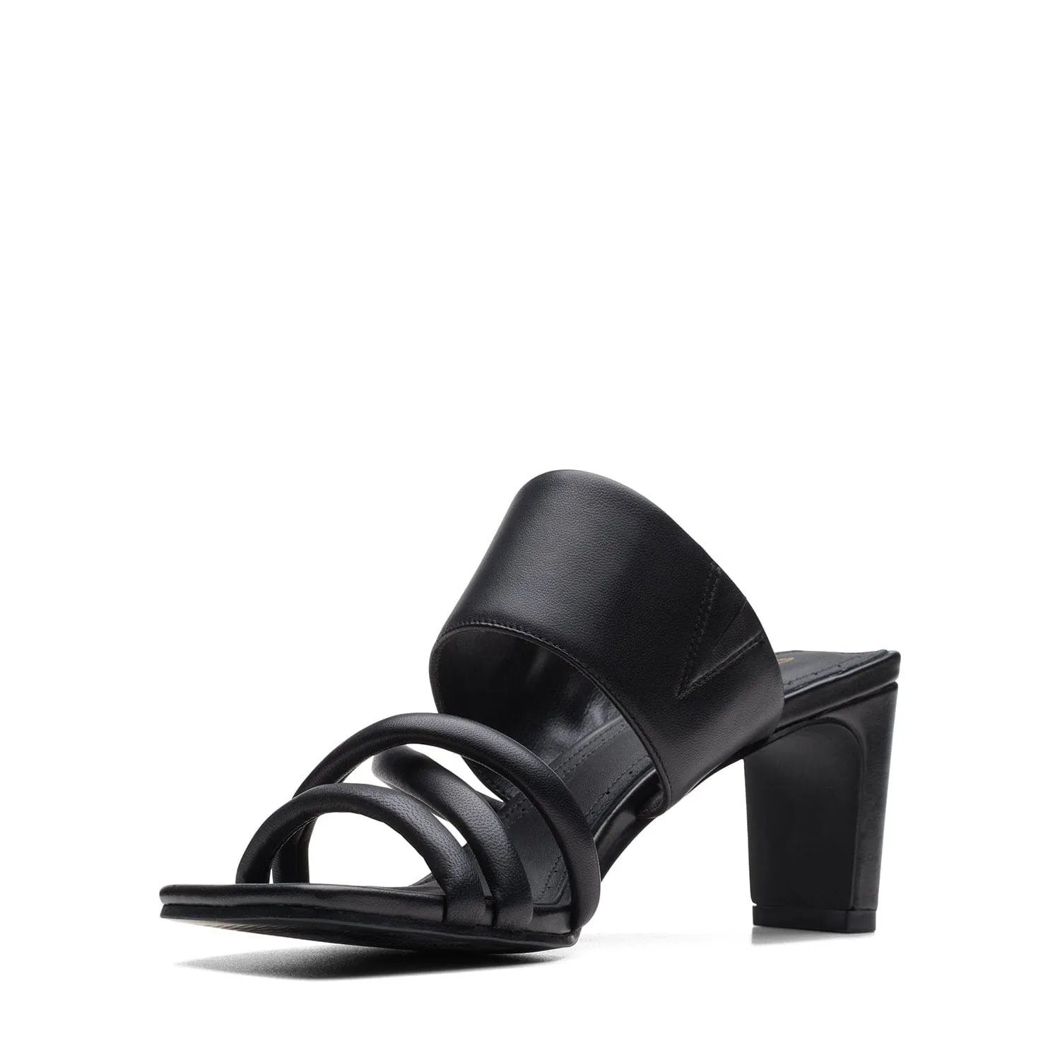 Clarks Seren65 Mule - Sandals - Black Leather - 261710524 - D Width (Standard Fit)