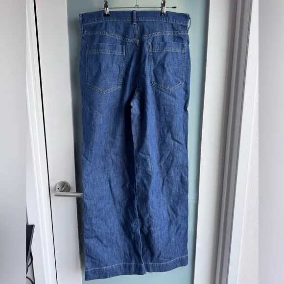 Classic Blue Wide-Leg Women's Jeans