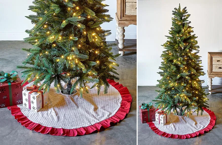 Classic Farmhouse Christmas Tree Skirt, Pick Your Style