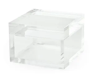 Clear Square Lucite Small Box