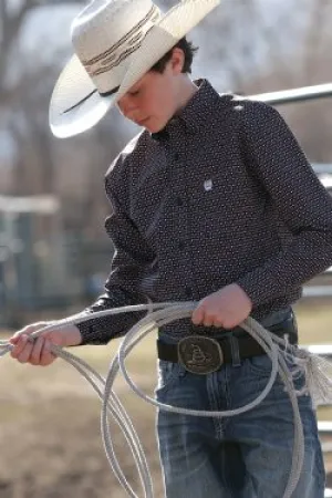 CLMTW706075 Cinch Boys L/S Print