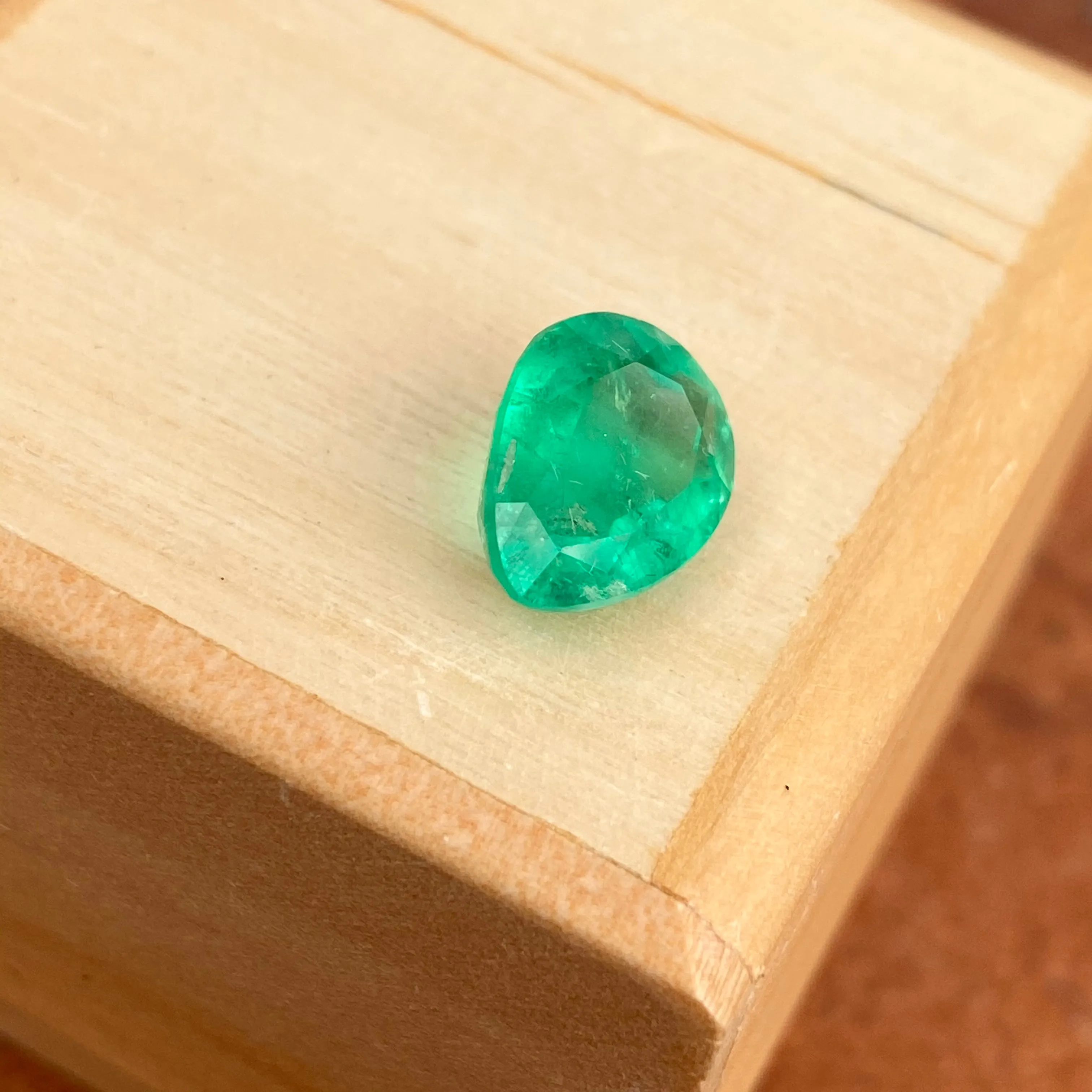 Colombian Pear Shape Loose Emerald 3.77 CT