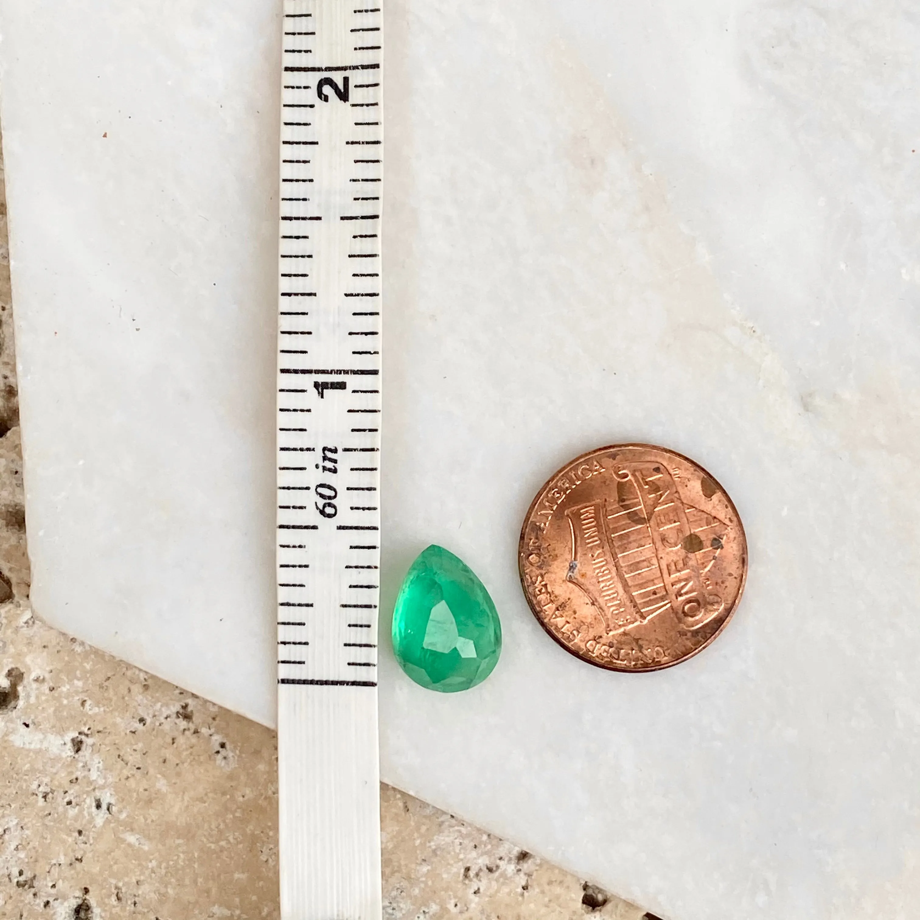 Colombian Pear Shape Loose Emerald 3.77 CT