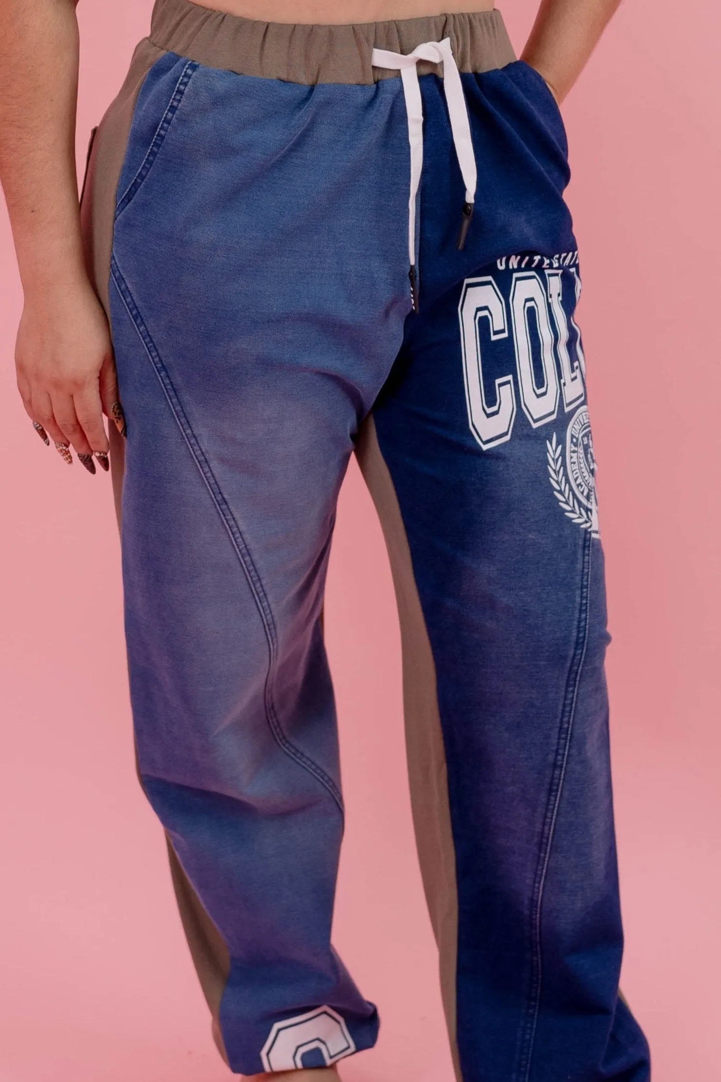CONTRAST GREN JEANS