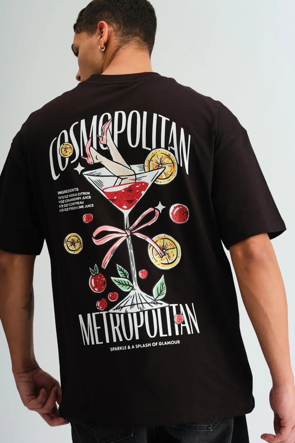 Cosmopolitan Black Oversized T-shirt