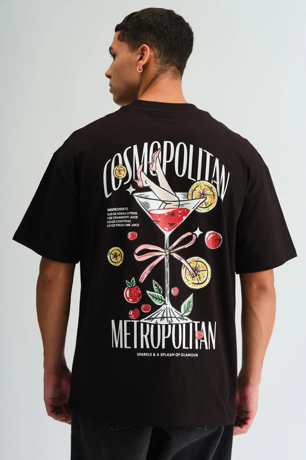 Cosmopolitan Black Oversized T-shirt