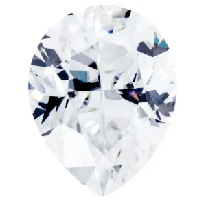 Crushed Ice Pear First Crush FAB Moissanite Loose Stone
