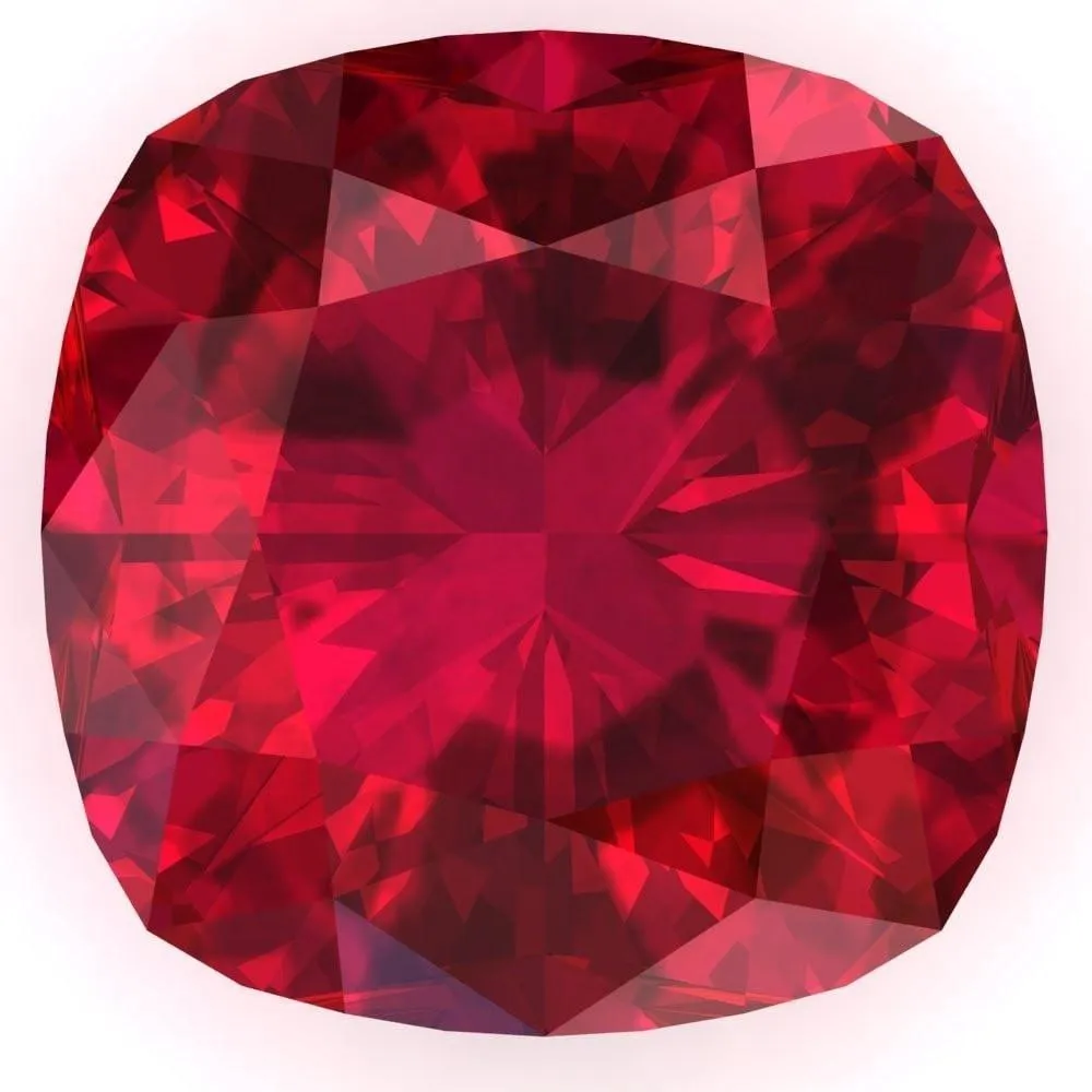 Cushion Chatham Lab-Grown Ruby Gems