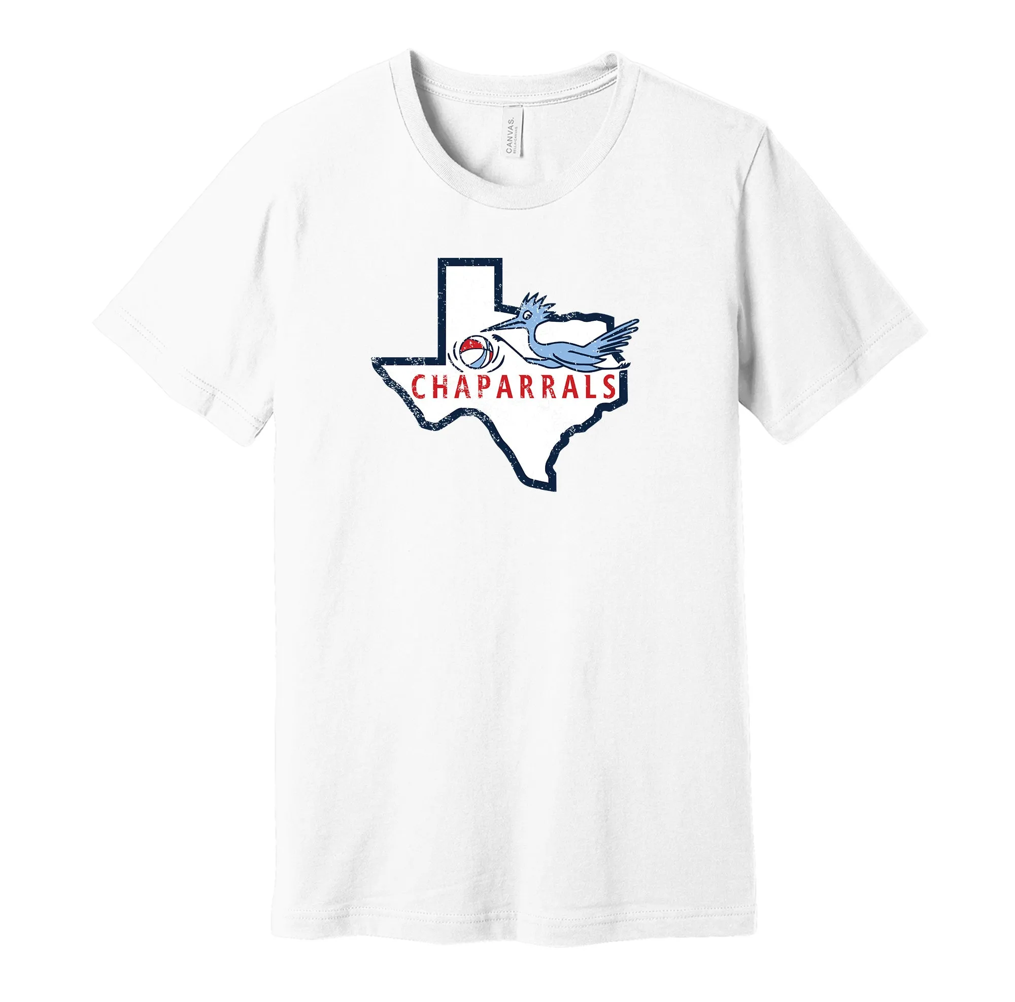 Dallas Chaparrals Distressed Logo Shirt - Defunct Sports Team - Celebrate Texas Heritage and History - Hyper Than Hype