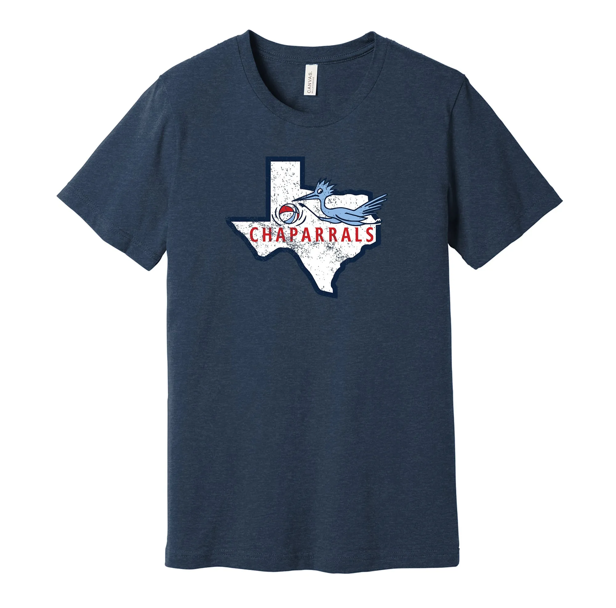 Dallas Chaparrals Distressed Logo Shirt - Defunct Sports Team - Celebrate Texas Heritage and History - Hyper Than Hype