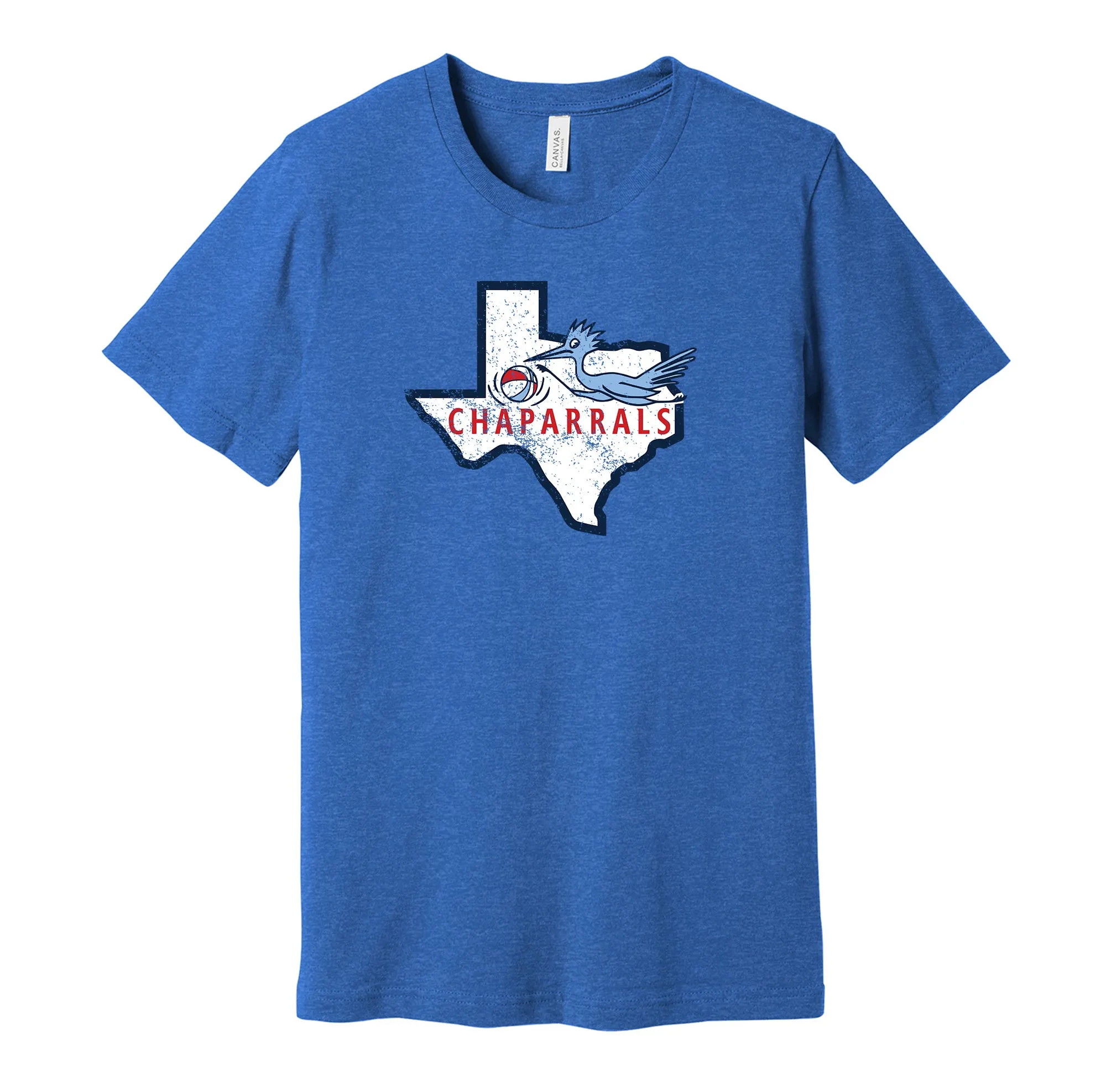 Dallas Chaparrals Distressed Logo Shirt - Defunct Sports Team - Celebrate Texas Heritage and History - Hyper Than Hype
