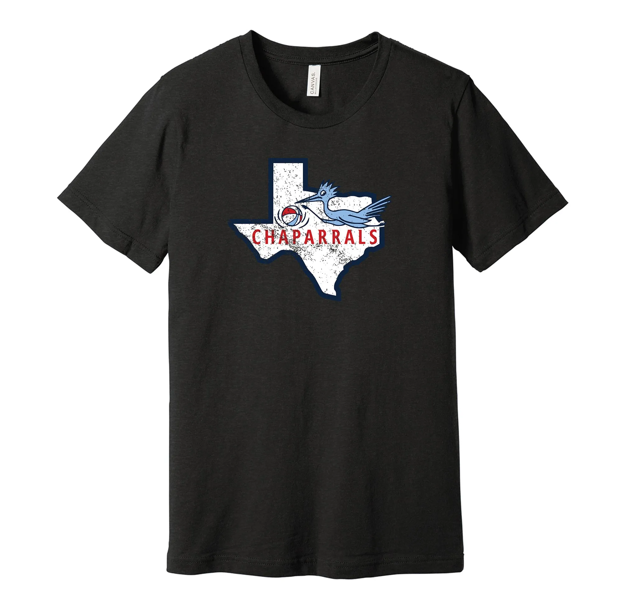 Dallas Chaparrals Distressed Logo Shirt - Defunct Sports Team - Celebrate Texas Heritage and History - Hyper Than Hype