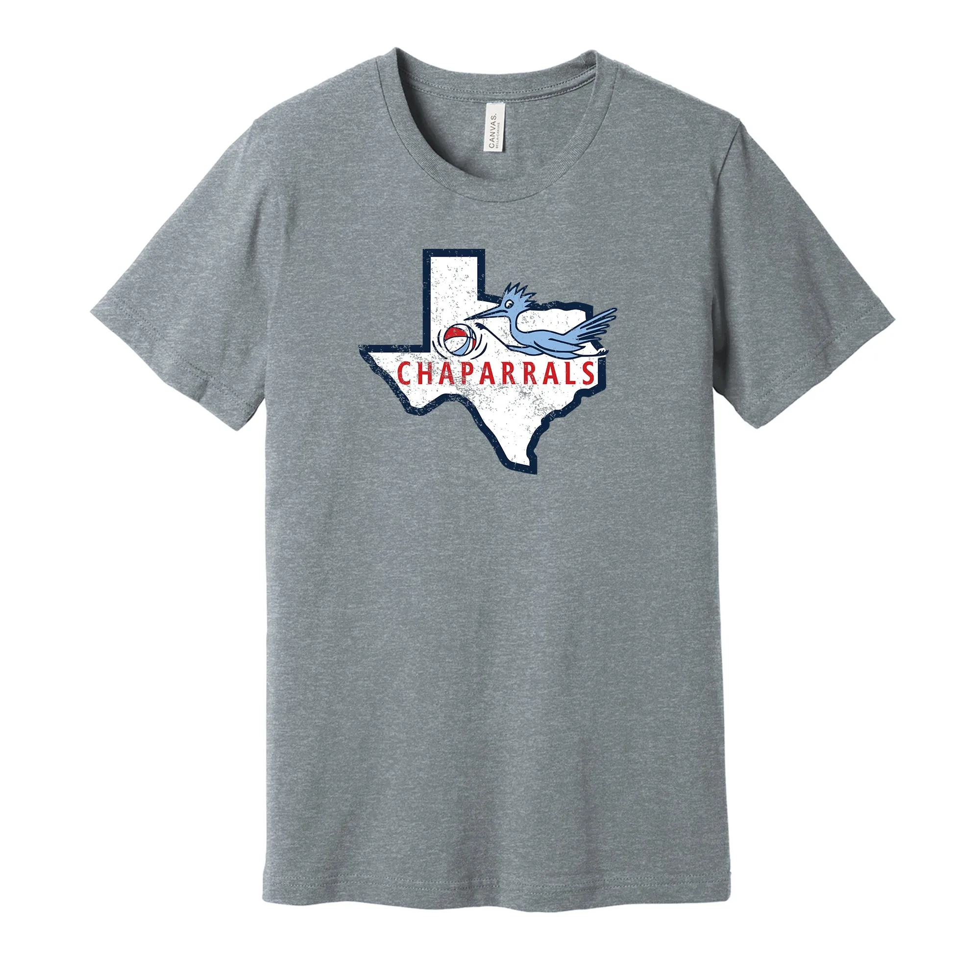 Dallas Chaparrals Distressed Logo Shirt - Defunct Sports Team - Celebrate Texas Heritage and History - Hyper Than Hype