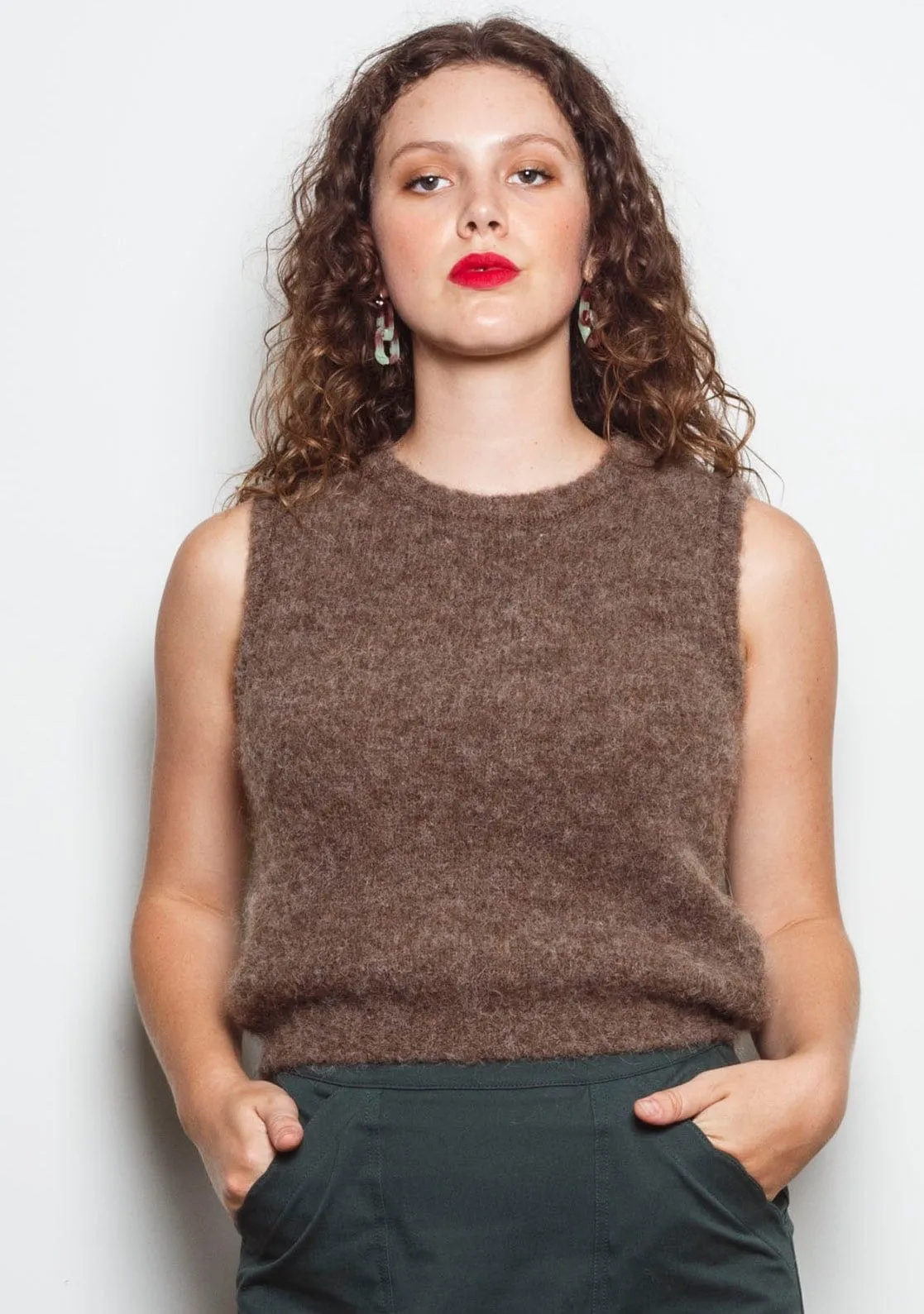 Dalston Valentina Vest Alpaca Fawn