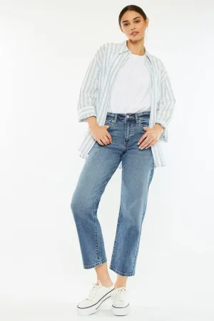 Dark High Rise Straight Kancan Jeans