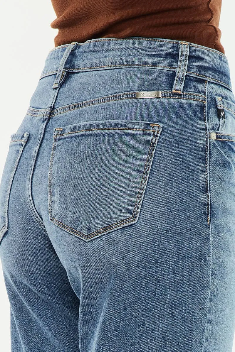 Dark High Rise Straight Kancan Jeans