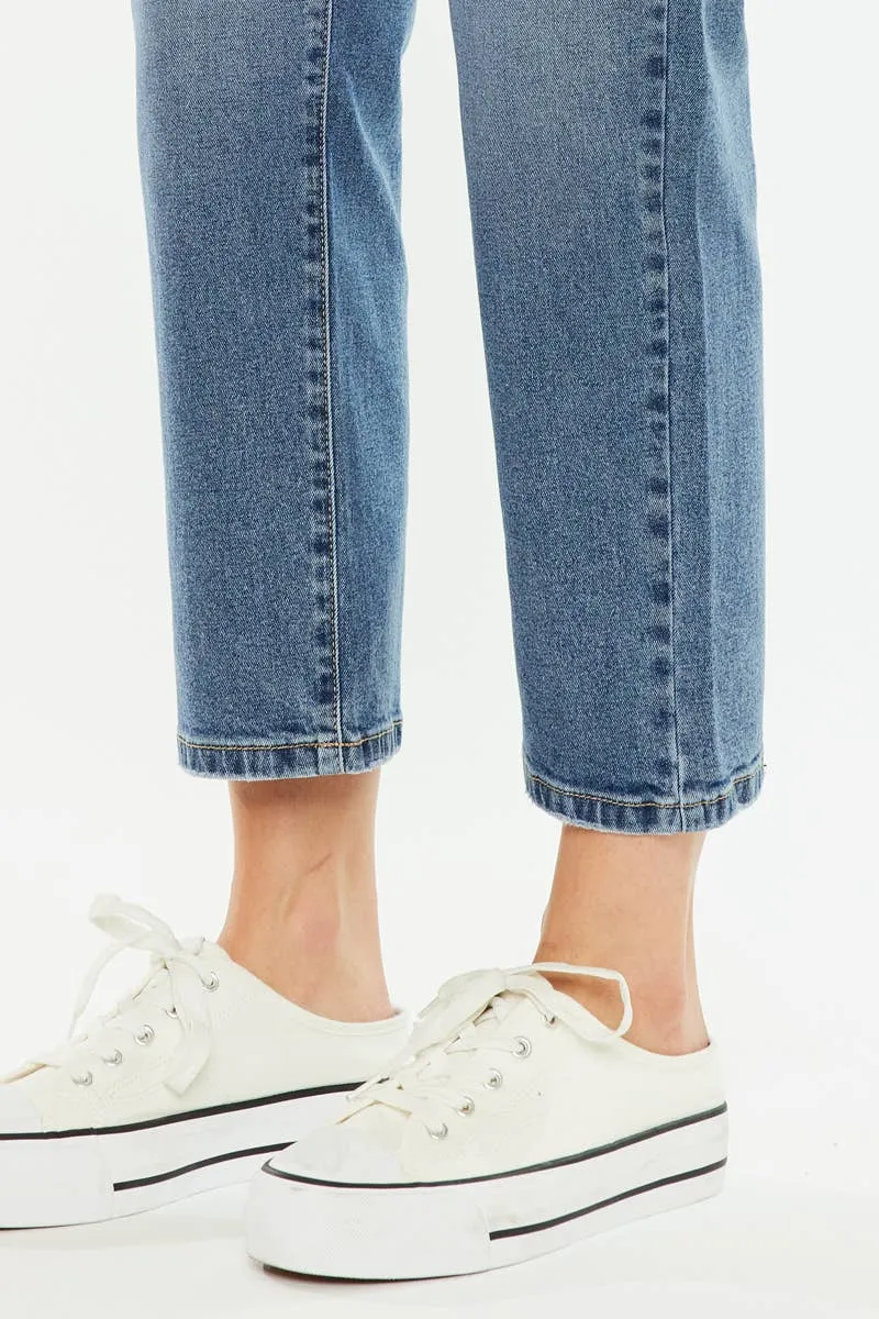 Dark High Rise Straight Kancan Jeans