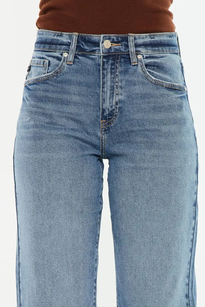Dark High Rise Straight Kancan Jeans