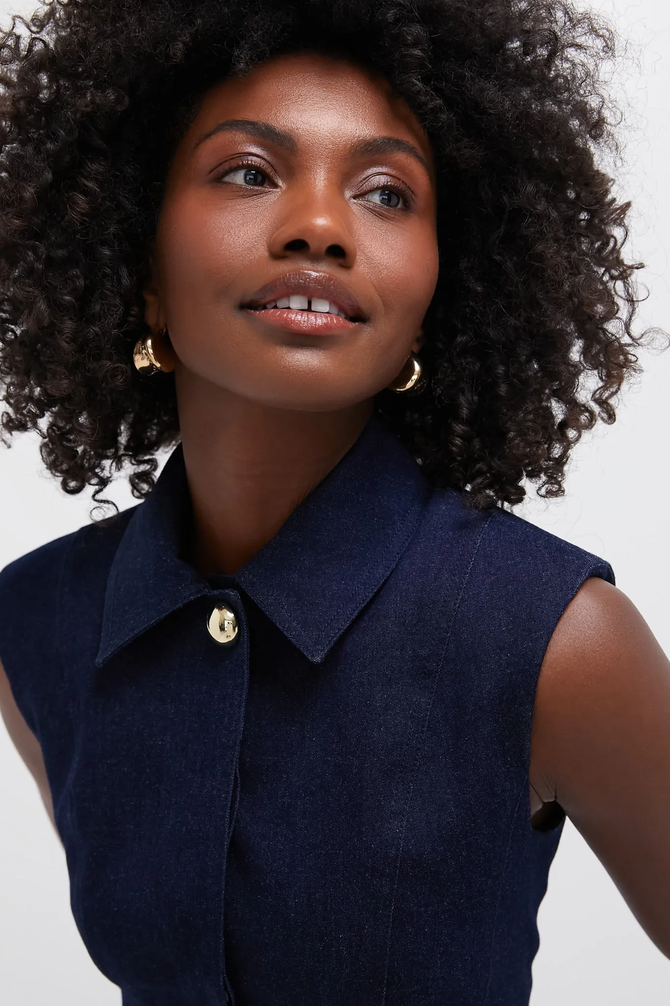 Dark Oxford Serina Dress