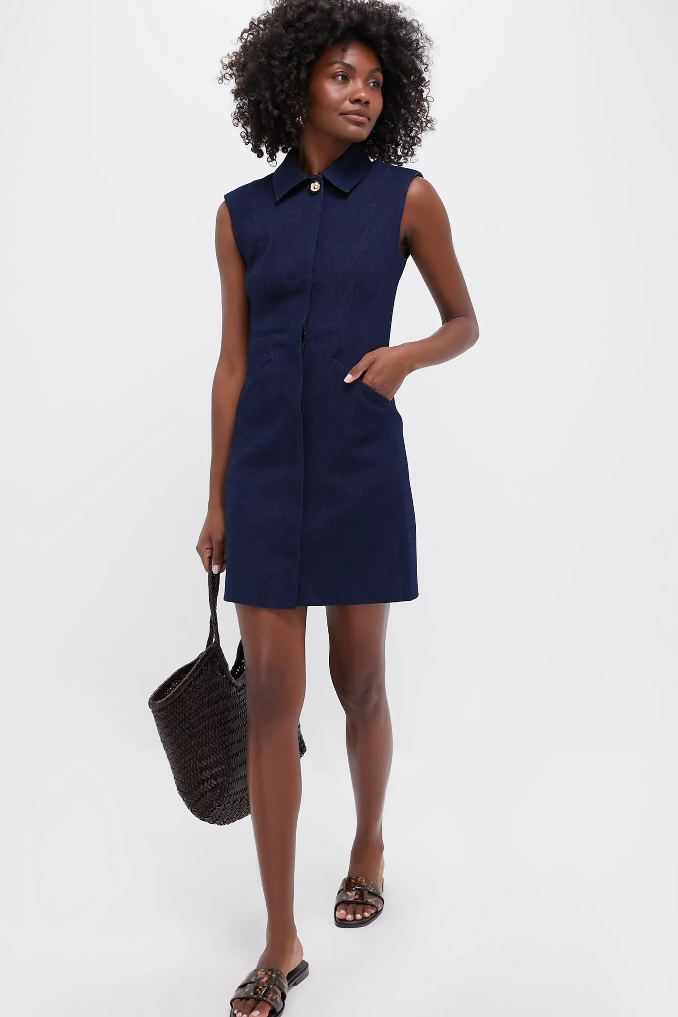 Dark Oxford Serina Dress
