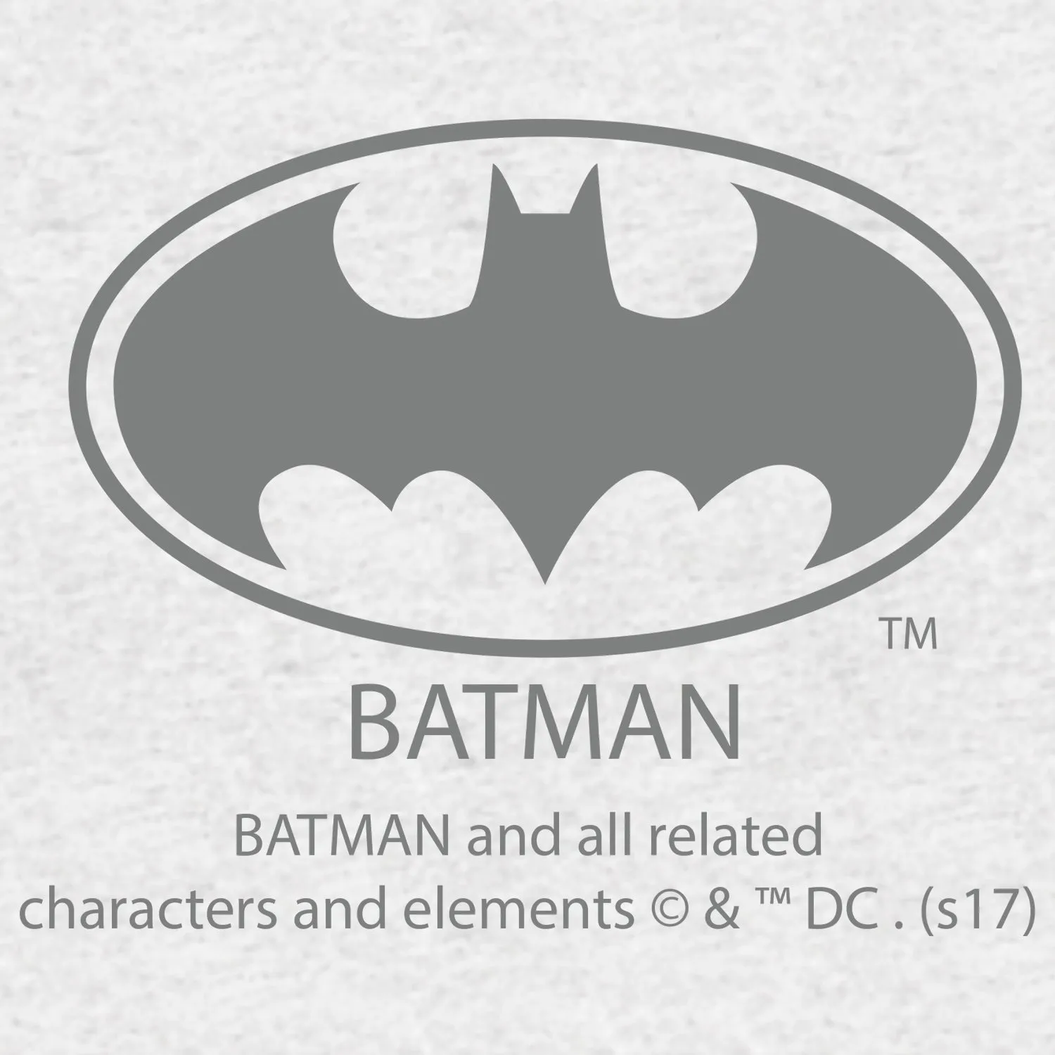 DC Comics Batman Logo Mask Official Kid's T-Shirt (Sports Grey)