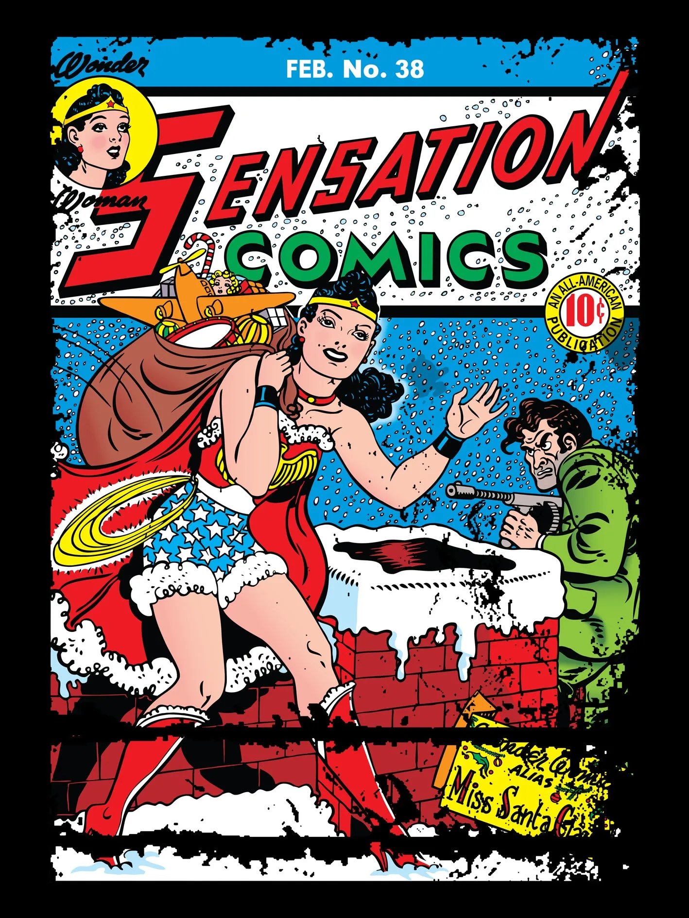 DC Comics Wonder Woman Cover 38 Xmas (Black)
