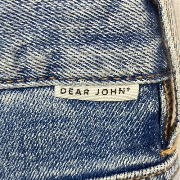 DEAR JOHN Flared Wide Leg Wyat Landmark Double Waistband Jeans - Size 27