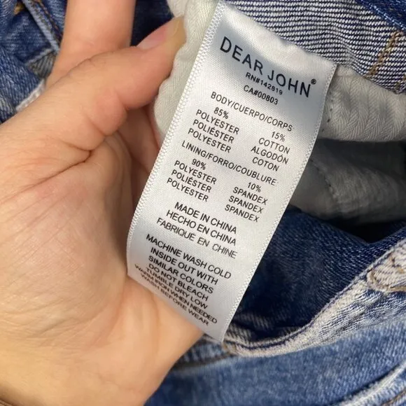 DEAR JOHN Flared Wide Leg Wyat Landmark Double Waistband Jeans - Size 27