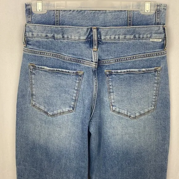 DEAR JOHN Flared Wide Leg Wyat Landmark Double Waistband Jeans - Size 27