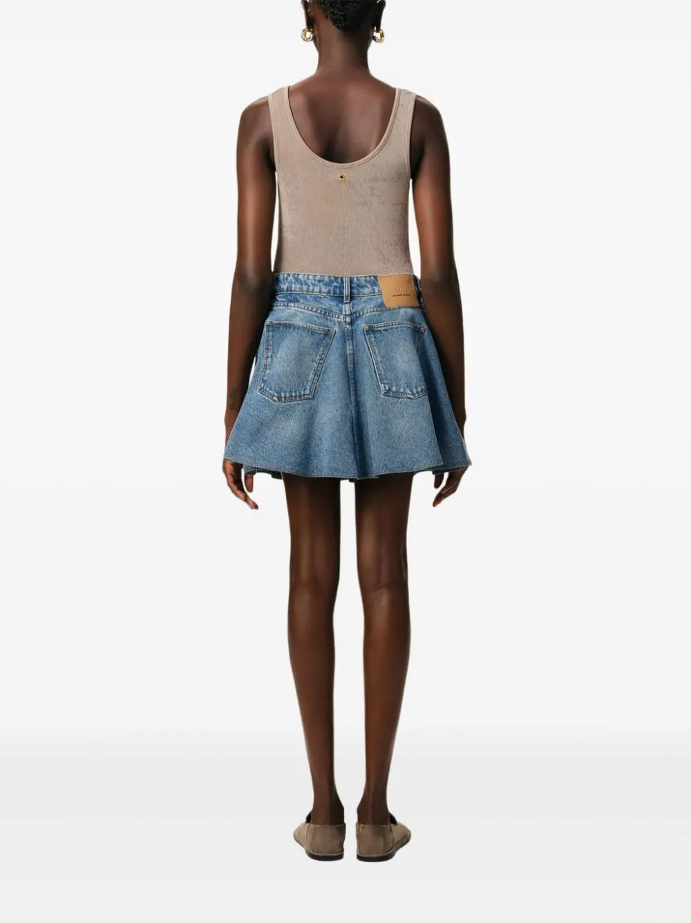 Denim mini skirt