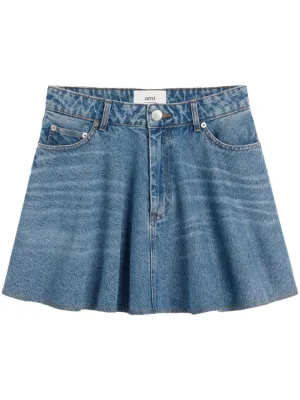 Denim mini skirt