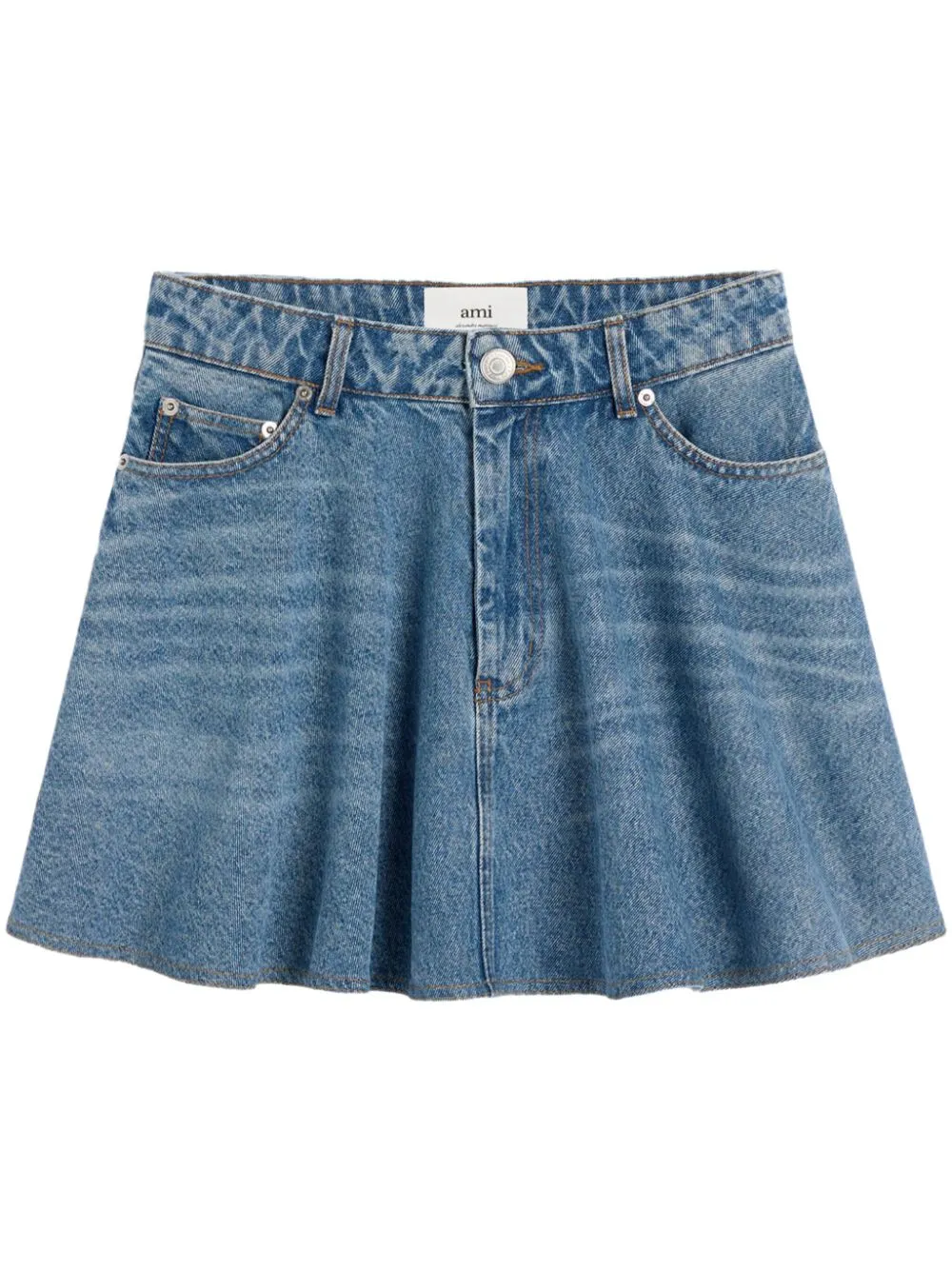 Denim mini skirt