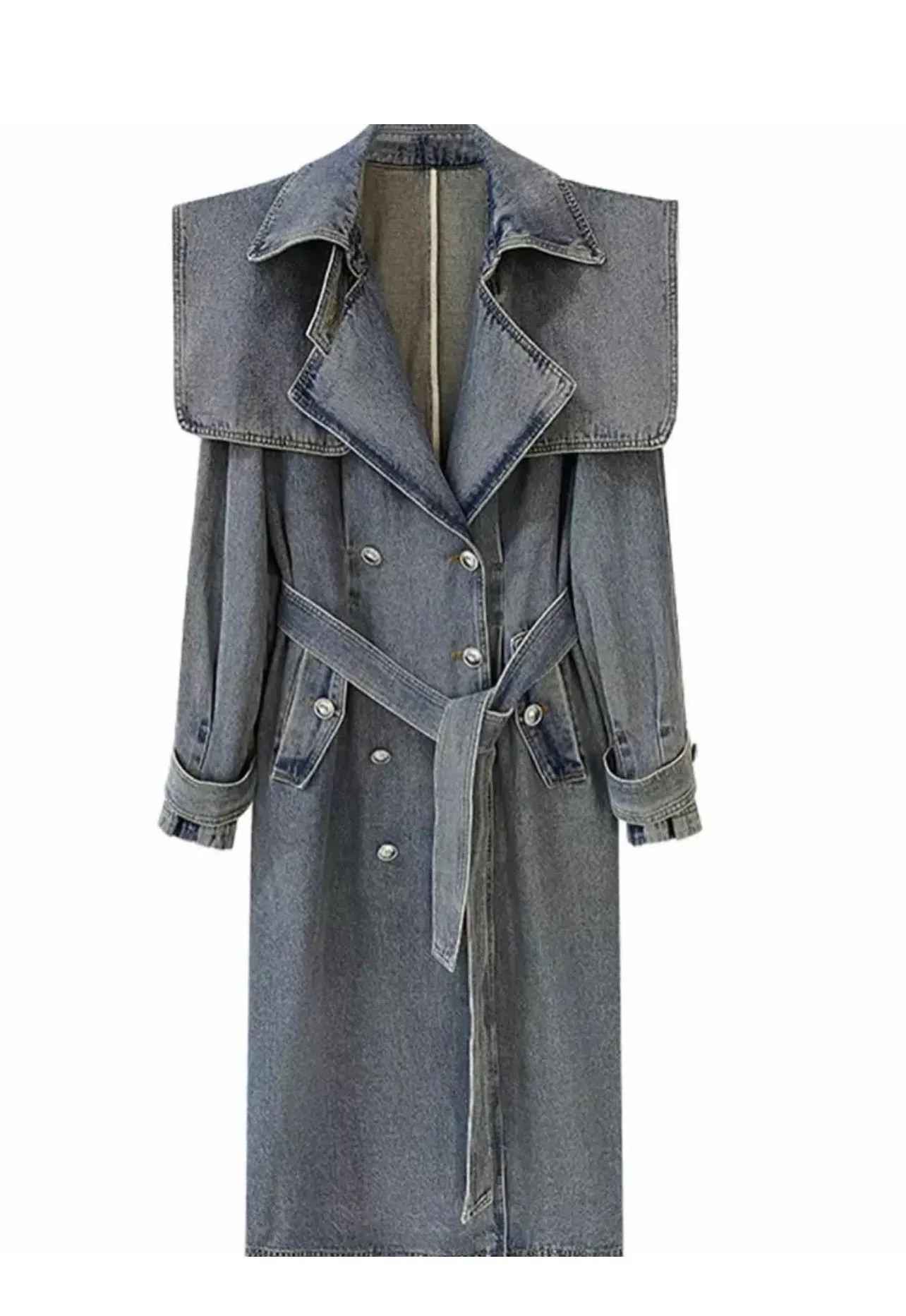 Denim Trench Coat