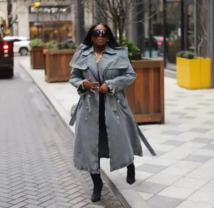 Denim Trench Coat