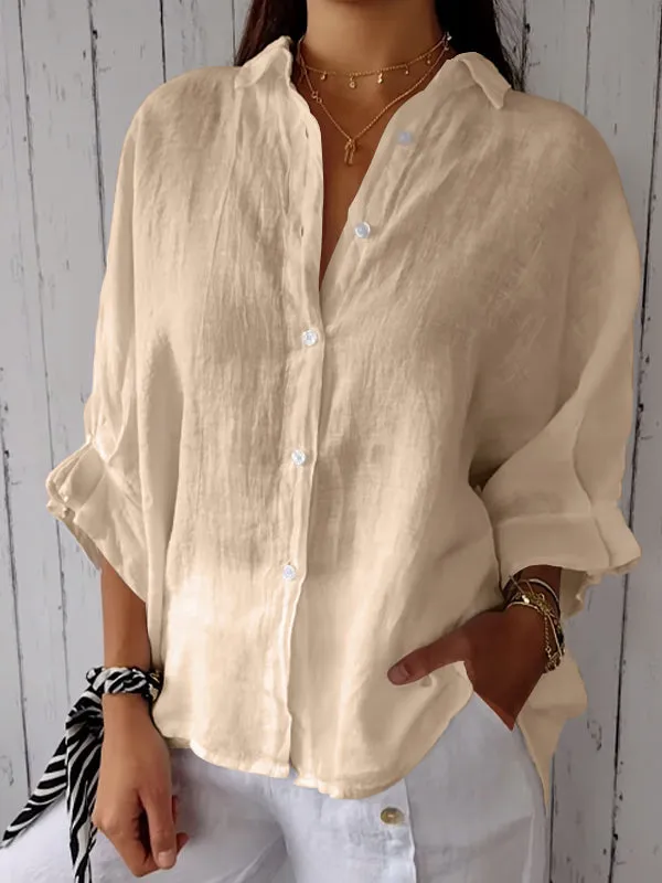 Denisse® | Relaxed Fit Cotton-Linen Summer Shirt