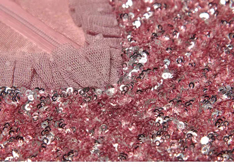 Diana Sequins Mesh Long Dress