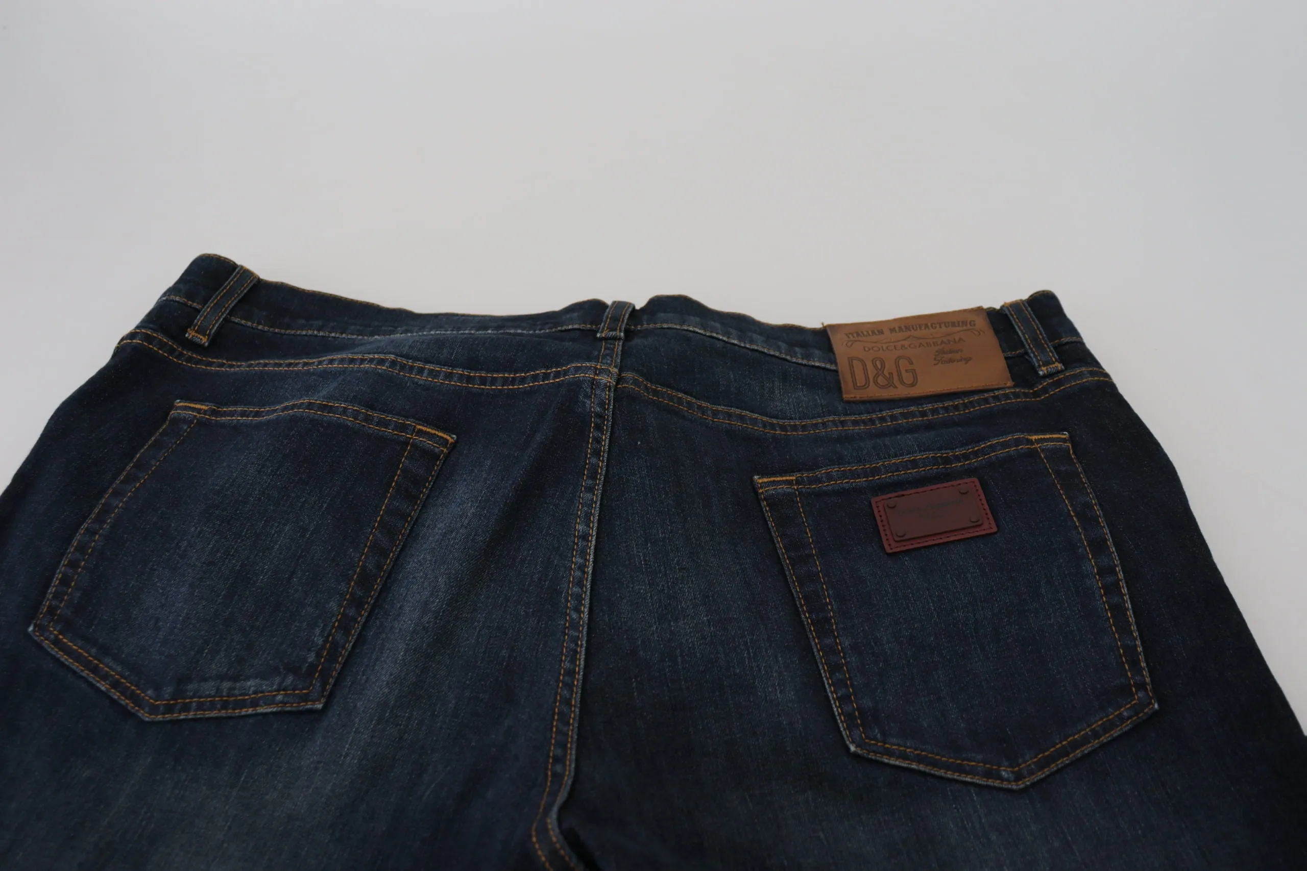 Dolce & Gabbana Elegant Blue Denim Pants