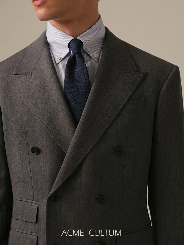 Double-Breasted Wool Suit