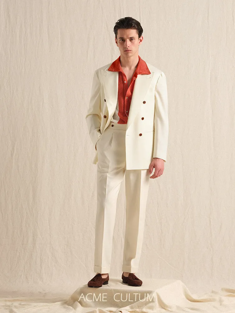 Double-Breasted Wool Suit