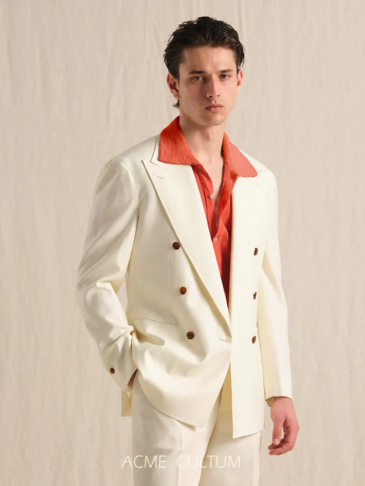 Double-Breasted Wool Suit