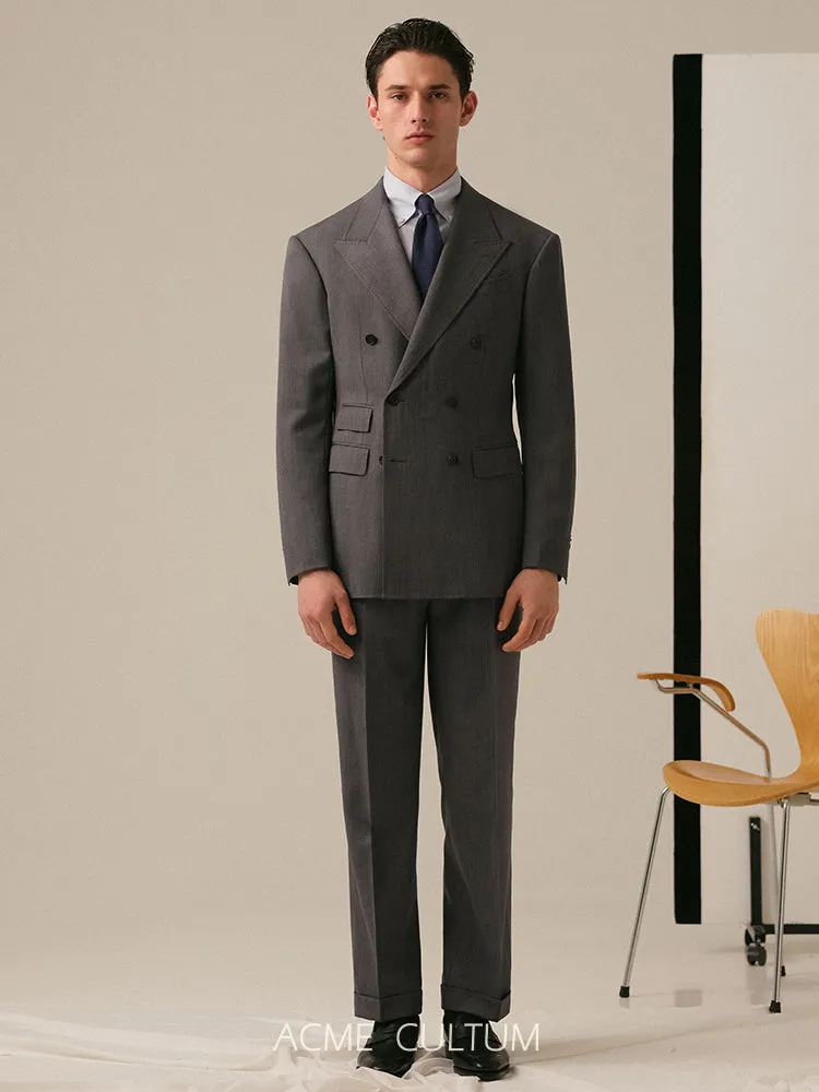 Double-Breasted Wool Suit