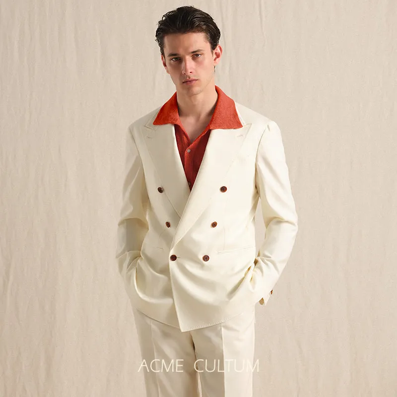 Double-Breasted Wool Suit