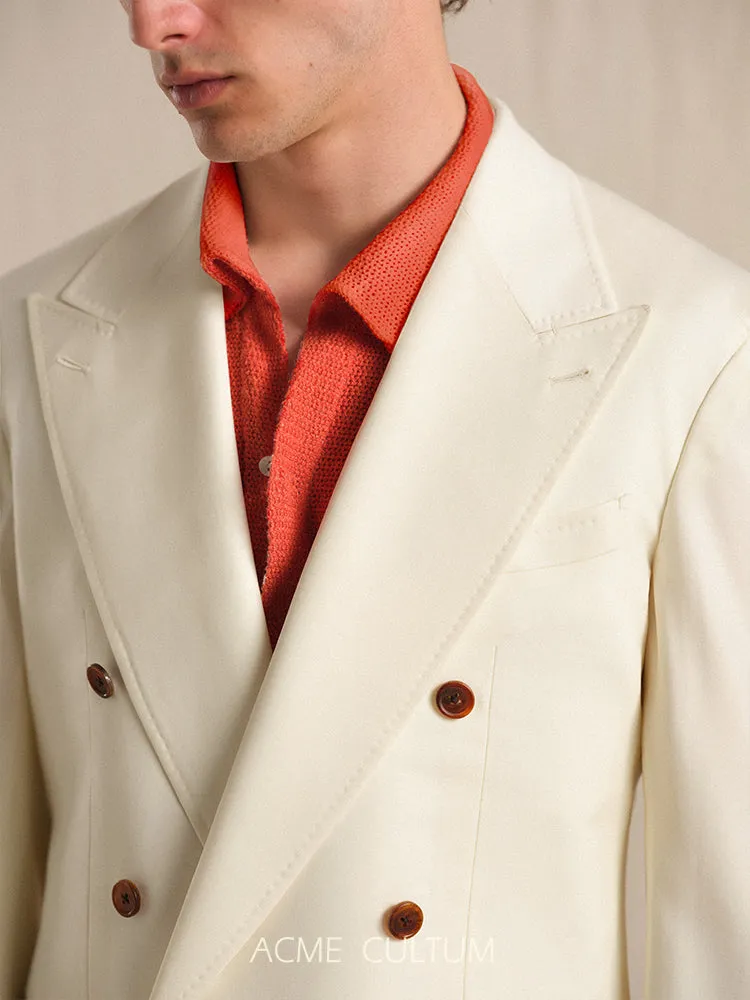 Double-Breasted Wool Suit