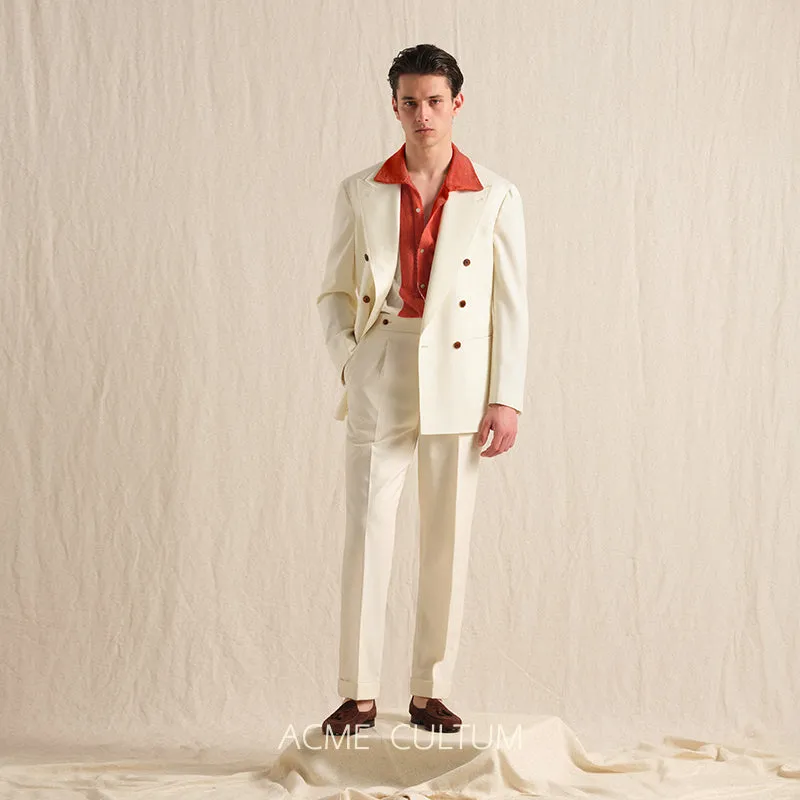 Double-Breasted Wool Suit
