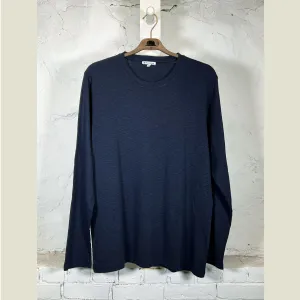 EASY MONDAYS Long Sleeve Slub Crew
