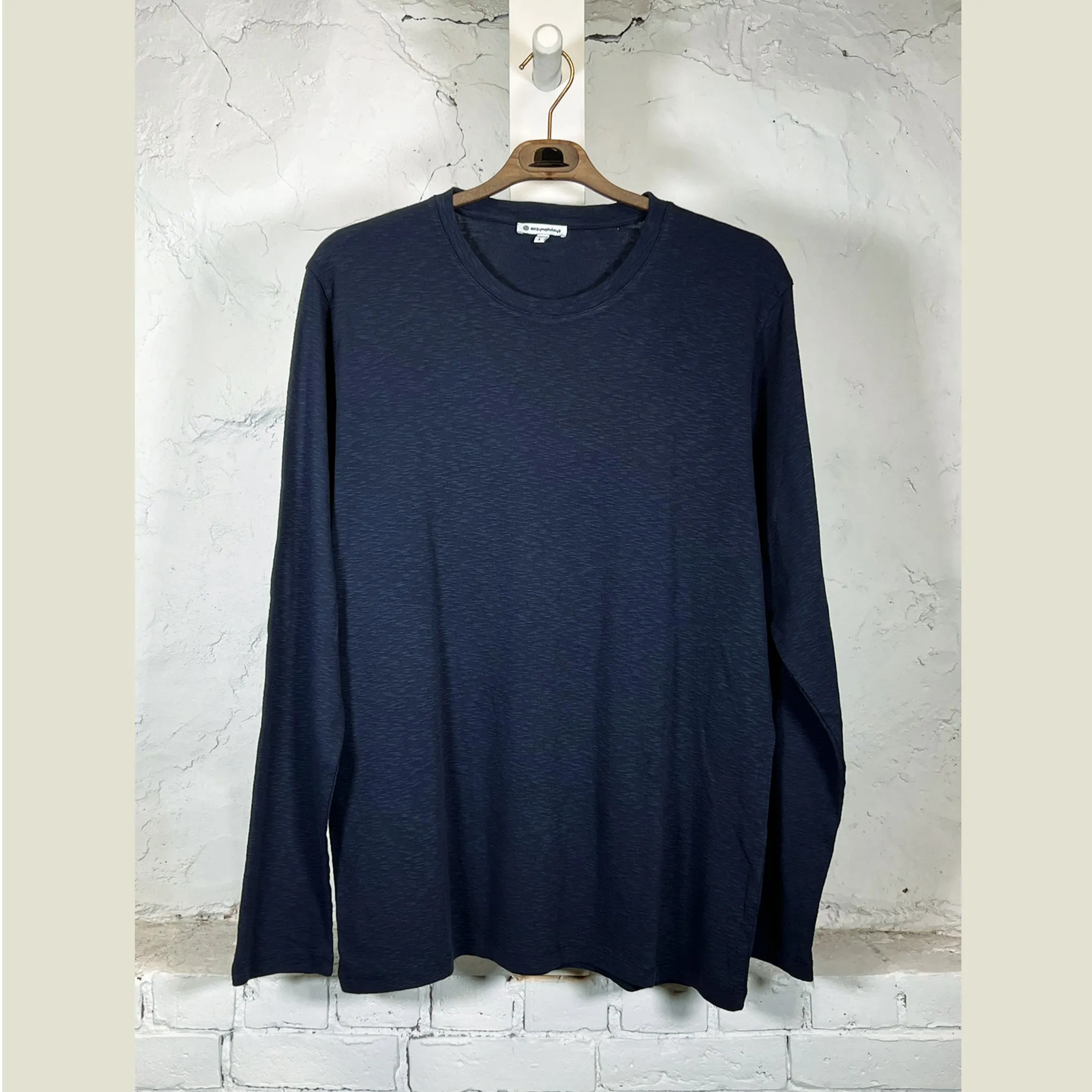 EASY MONDAYS Long Sleeve Slub Crew