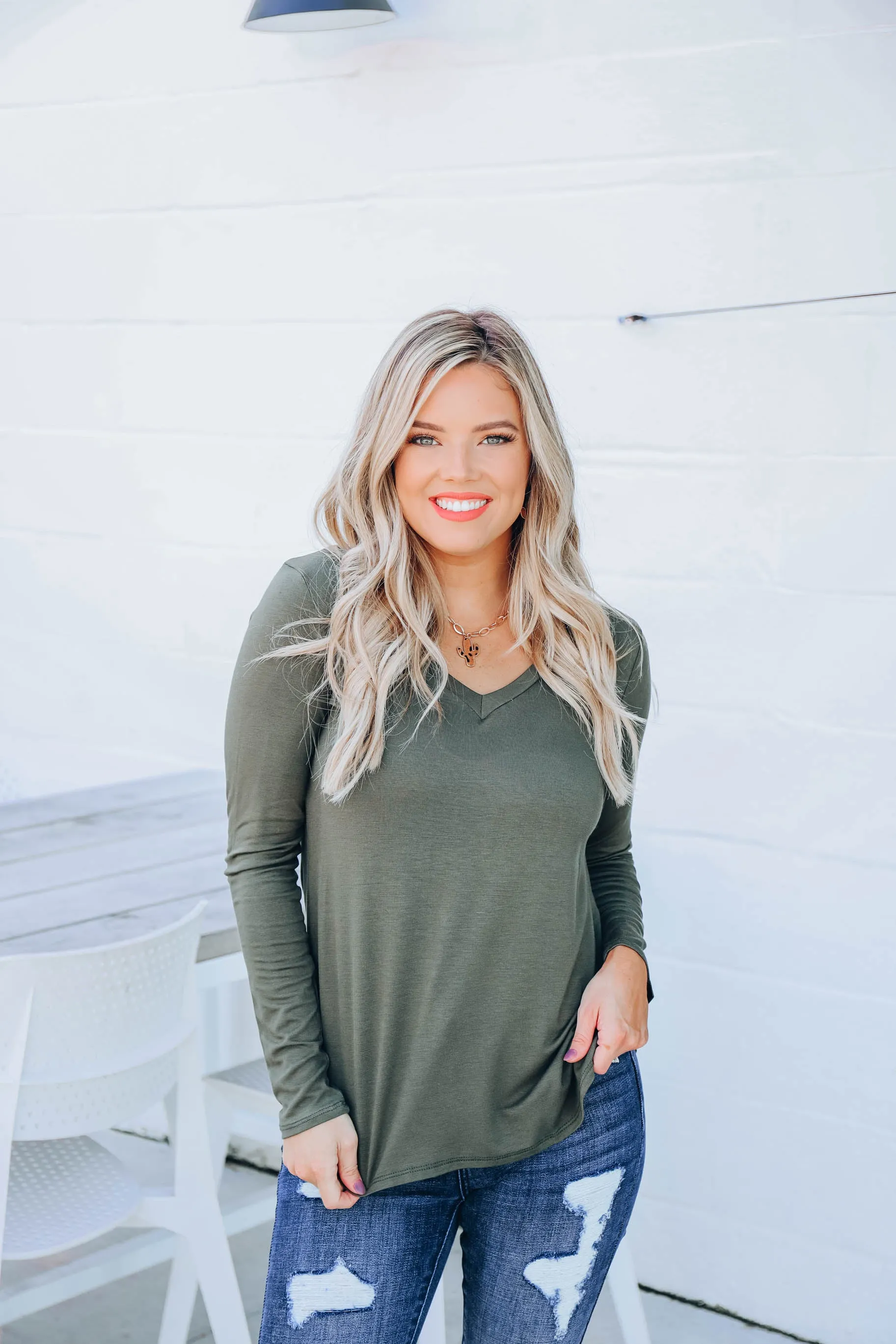 Easy Peasy Top - Olive