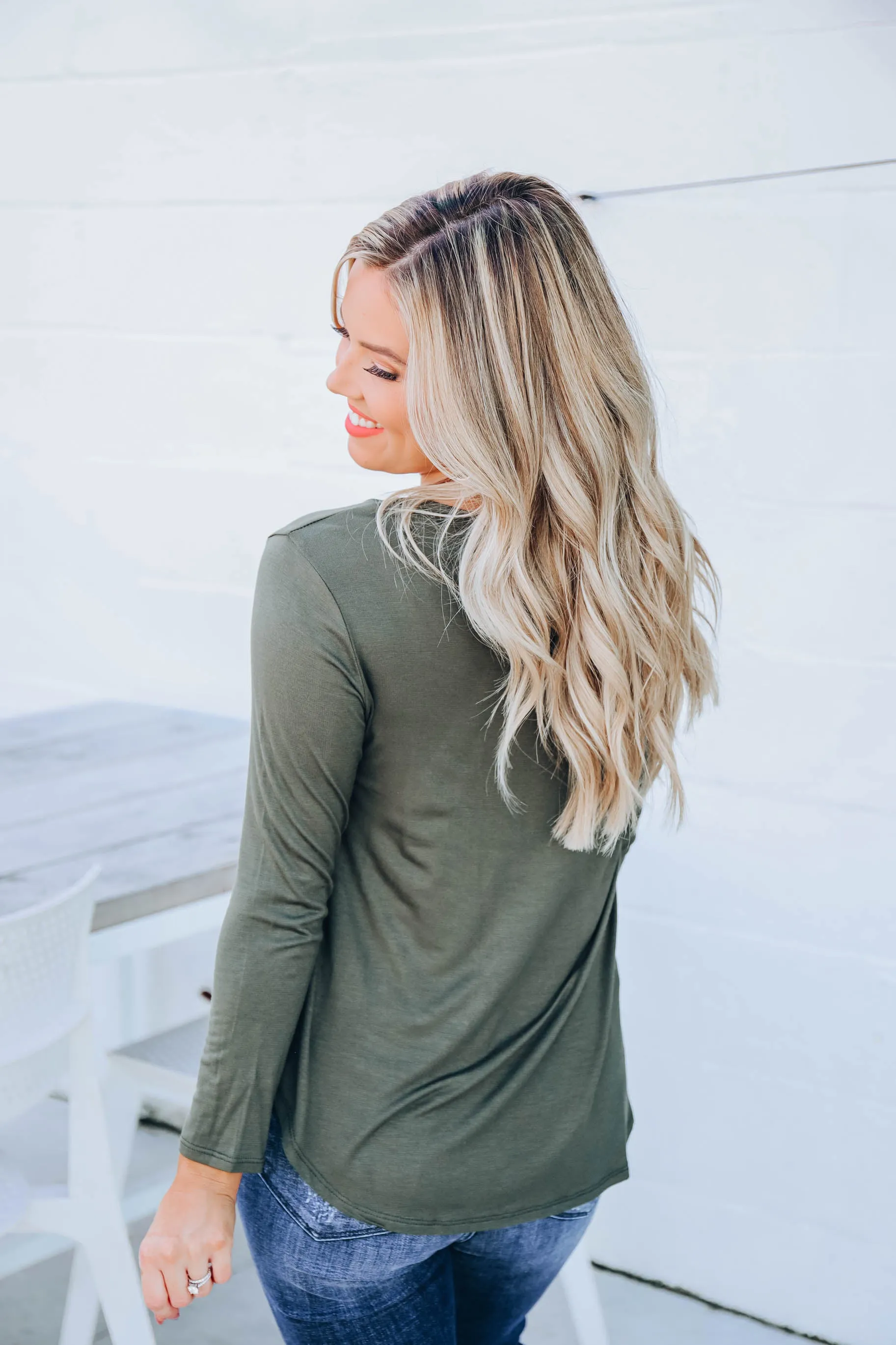 Easy Peasy Top - Olive